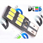   Светодиодная автолампа W5W - 6 SMD 5630 односторонняя (с обманкой) (2шт.)